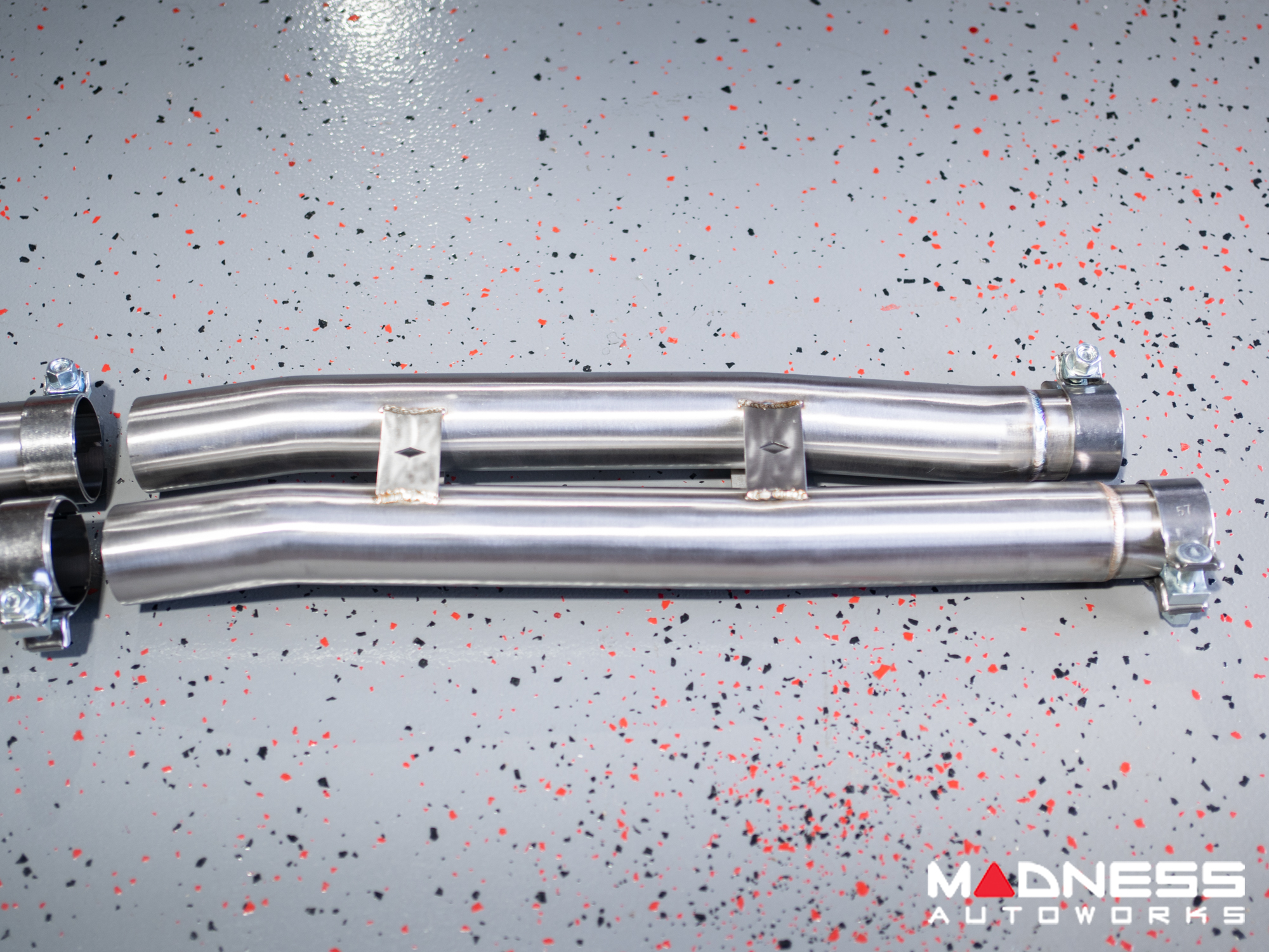 Jaguar F-TYPE Performance Exhaust System - MADNESS - 3.0L V6 - Dual Side Exit - Electronic Valve Design - Black Chrome Exhaust Tips